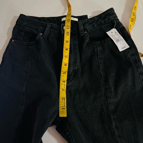 Pacsun 90’s Boyfriend Front Split High Rise Jeans Size 27 NWT Washed Black - Picture 9 of 11